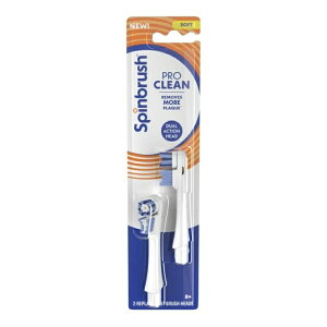 �X�s���u���V �v���N���[�� �ւ��u���V �d�����u���V�p ���t�B�� 2�{ Spinbrush PRO CLEAN Replacement Heads, Electric Toothbrush Refills, 2 Count �y�����񂹏��i�z