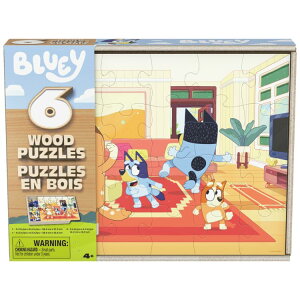 �X�s���}�X�^�[�Q�[���Y �u���[�C �ؐ��p�Y���R���N�V���� 6�Z�b�g Spin Master Games, Bluey 6-Pack Wood Puzzles Collection, 18-24 Pieces, for Ages 4 and up �y�����񂹏��i�z