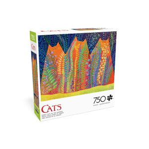 �o�b�t�@���[�Q�[���Y ���3�C�̔L 750�s�[�X �W�O�\�[�p�Y�� Buffalo Games Three Cats in the Garden 750-Piece 24 x 18-Inch Interlocking Jigsa �y�����񂹏��i�z