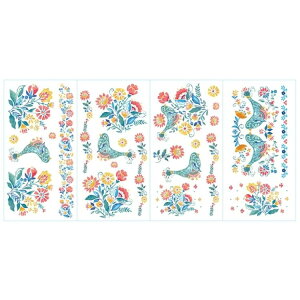 �y�E�H���}�[�g�u�����h�z�p�C�I�j�A�E�[�}�� �}�W�[ �E�H�[���f�J�[�� 24�� The Pioneer Woman Mazie Floral 24-Pieces Peel and Stick Wall Decals �y�����񂹏��i�z