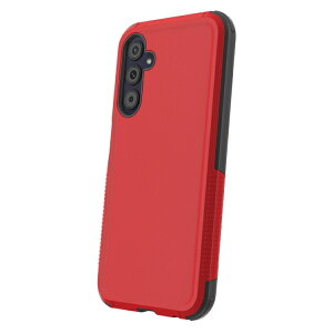 �I�� �X�����ϏՌ��P�[�X ���b�h �O���[ GalaxyA25 5G�Ή� onn Slim Rugged Phone Case for Samsung Galaxy A25 5G, Red/Gray �y�����񂹏��i�z