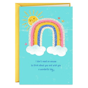 �z�[���}�[�N �V���L���O�I�u���[�J�[�h ���[�E���C�N�E�G�j�[�E�f�C�E�u���C�^�[ Hallmark Thinking of You Card (You Make Any Day Brighter) �y�����񂹏��i�z