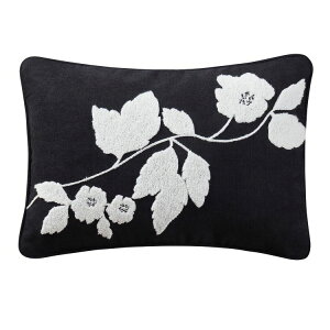 �r���[�e�B�t�� �o�C �h�����[�E�o�����A �N�b�V���� �V�F�j�[�� ��36×51cm �u���b�N �z���C�g Beautiful Decorative Pillow Chenille 14in x 20in Black White Drew Barrymore �y�����񂹏��i�z
