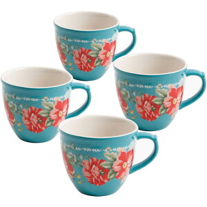 �y�E�H���}�[�g�u�����h�z�p�C�I�j�A�E�[�}�� �}�O�J�b�v�Z�b�g 4�� ��473ml The Pioneer Woman Vintage Floral 4-Piece Mug Set, 16 fl oz �y�����񂹏��i�z