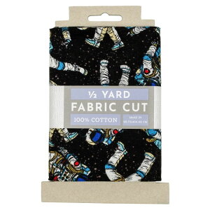 �t�@�u���b�N�G�f�B�V�����Y �R�b�g�����n �A�X�g���m�[�g �u���b�N ��45.7×106.7cm Fabric Editions 18inch x 42inch Cotton Astronaut Half Yard Precut Sewing & Craft �y�����񂹏��i�z