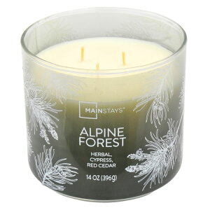 �y�E�H���}�[�g�u�����h�z���C���X�e�C�Y 3�c �I���u�����b�v �A���p�C���t�H���X�g �L�����h�� ��397g Mainstays 3-Wick Ombre Wrapped Alpine Forest Scented Candle, 14 oz �y�����񂹏��i�z