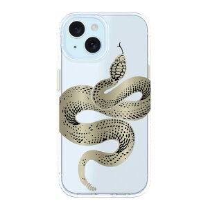 �I�� �f�U�C���P�[�X �S�[���h�X�l�[�N�� iPhone16e 15 14 13�Ή� onn Gold Snake Phone Case for iPhone 16e / iPhone 15 / iPhone 14 / iPhone 13 �y�����񂹏��i�z