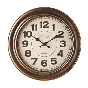 �y�E�H���}�[�g�u�����h�z���C���X�e�C�Y ��38cm �f�R���[�V�����Ǌ|���N���b�N �u���b�V���h�J�b�p�[ Mainstays 15in Analog Decorative Wall Clock, Brushed Copper �y�����񂹏��i�z