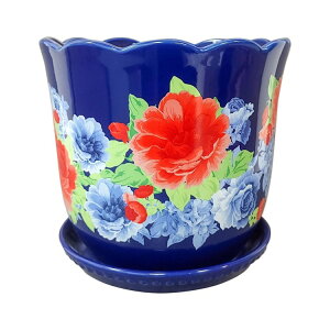 �y�E�H���}�[�g�u�����h�z�p�C�I�j�A�E�[�}�� �v�����^�[ �X�g�[���E�F�A 20cm The Pioneer Woman Heritage Floral Planter, 8 inch, Stoneware �y�����񂹏��i�z