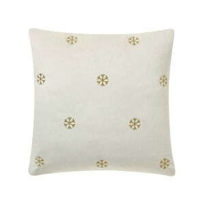 �y�|�C���gUP��12��20��-30���z�}�C�e�L�T�X�n�E�X �N�b�V�����J�o�[ ��46×46cm �x���x�b�g �X�m�[�t���[�N �A�C�{���[ My Texas House 18inch x 18inch Ivory Velvet Snowflake Decorative Pillow Cover �y������
