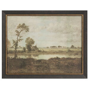 �y�|�C���gUP��1��-11��2���z�}�C�e�L�T�X�n�E�X �t���[���A�[�g �{�[�g���i ��71×56cm My Texas House Landscape with Boatman Framed Wall Art 28x22 �y�����񂹏��i�z