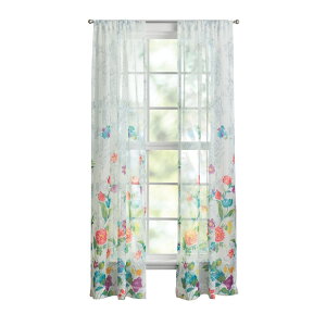 �y�E�H���}�[�g�u�����h�z�p�C�I�j�A�E�[�}�� �J�[�e���p�l�� 2���Z�b�g ��102×213cm �t���[���� The Pioneer Woman Blooming Bouquet Curtain Panel Pair, Set of 2, Floral, 40W x 84L �y�����񂹏��i�z