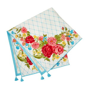 �y�E�H���}�[�g�u�����h�z�p�C�I�j�A�E�[�}�� �e�[�u���N���X 127×127cm �}���`�J���[ The Pioneer Woman Sweet Rose Table Throw, 50 x 50, Multi-color �y�����񂹏��i�z