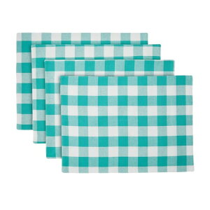 �y�E�H���}�[�g�u�����h�z�p�C�I�j�A�E�[�}�� �e�[�u���Z�b�g 13�_ �e�B�[�� The Pioneer Woman Charming Check Placemat, Table Runner, Napkin, and Napkin Ring Set �y�����񂹏��i�z