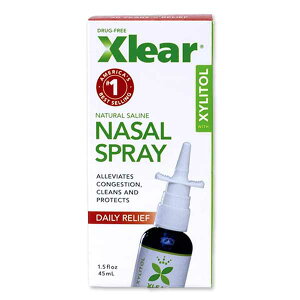 【最大10%OFFクーポン】キシリア キシリトール 生理食塩水 鼻スプレー 45ml (1.5fl oz) Xlear Xylitol and Saline Nasal Spray