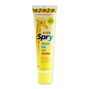 �L�b�Y �X�v���C �������W�F�� �L�V���g�[������ �X�g���x���[�o�i�i 60ml 2.0floz XLEAR�i�L�V���A�j Kid's Spry Tooth Gel with Xylitol Strawberry Banana 2.0floz 60ml XLEAR�i�L���V�A�j�y�����񂹏��i�z�y����
