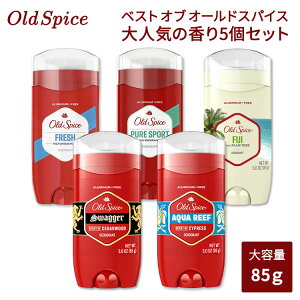 �y��l�C��5�{�Z�b�g�z�x�X�g�I�u�I�[���h�X�p�C�X �t���b�V��/�A�N�A���[�t/�t�B�W�[/�X���b�K�[/�s���A�X�|�[�c �A���~�j�E���t���[ 85g (3oz) Best of Old Spice Deodorant Fresh aqua leaf fiji swagger pure