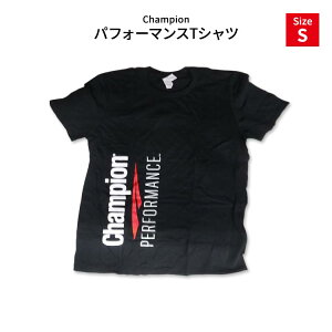 �`�����s�I���p�t�H�[�}���X T�V���c �u���b�N S�T�C�Y Champion Performance T-shirt Black S-size with Vertical Logo �C�O �e�B�[�V���c ������