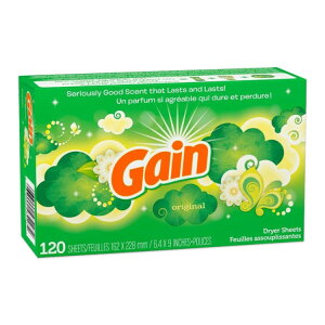 �I���W�i���h���C���[�V�[�g (�����@�p�ߗ��_���) 120������ Gain (�Q�C��) Gain Original Dryer Sheets, 120 Count�y�����񂹏��i�z�y���킹�Ĕ��������z
