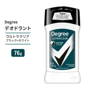 Degree Men ���[�V�����Z���X �E���g���N���A �u���b�N&�z���C�g �f�I�h�����g �� �j�I�C�΍� 76g (2.7oz) Degree Men MotionSense UltraClear Black+White Antiperspirant Deodorant Stick 2.7 oz