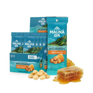 �}�E�i���A �n�j�[���[�X�g�}�J�_�~�A�i�b�c 12�ܓ��� Mauna Loa Honey Roasted Macadamia Nuts, 12 Pack of 1 oz Single Serve Snack �y�����񂹏��i�z