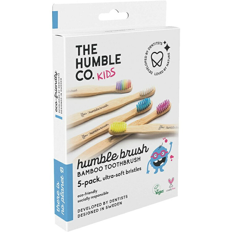 独特の上品 ザ・ハンブル・コー 子供用 竹 Bamboo 5本セット The Biodegradable Co Humble エコ 歯ブラシ  Toothbrush 歯ブラシ・虫歯ケア