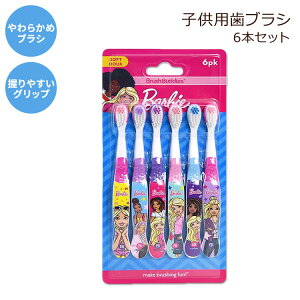 �o�[�r�[ ���u���V �\�t�g 6�{�Z�b�g Barbie Soft Toothbrush 6 Count