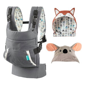 �C���t�@���e�B�[�m �J�h���A�b�v �L�����A �t�H�b�N�X&�R�A�� �t�[�h �������R Infantino CUDDLE UP FOX CARRIER AND KOALA HOOD �l�ԍH�w M�� �L�c�l �R�A��