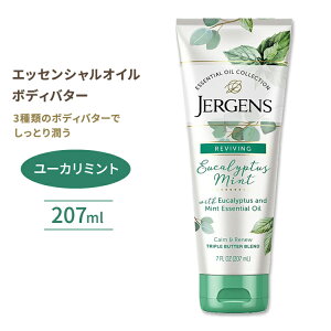 �W���[�Q���Y �G�b�Z���V�����I�C���{�f�B�o�^�[ ���[�J���~���g 207ml (7floz) Jergens Essential Oil Body Butter Eucalyptus Mint �g���v���o�^�[�u�����h�y�����񂹏��i�z�y���킹�Ĕ��������z
