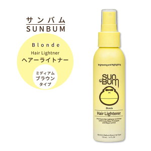 �T���o�� �u�����h �w�A�[���C�g�i�[ �~�f�B�A���u���E���^�C�v 118ml Sun Bum Blonde Formula Hair Lightener 4 oz �n�C���C�g ���ɂ₳�����y�����񂹏��i�z�y���킹�Ĕ��������z