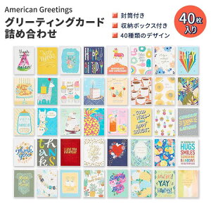 yő10%OFFN[|zAJO[eBO fbNX I[IP[WJ[h 40Zbg American Greetings Deluxe All Occasion Cards with Envelopes t