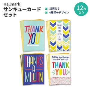 yő10%OFFN[|zz[}[N TL[J[hZbg t 4 12Zbg Hallmark Thank You Cards Assortment   O[eBO
