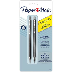�y�[�p�[���C�g �A�h�o���X�h�V���[�v�y���V�� �v���~�A�����^�� �u���b�N �O���C Paper Mate Advanced Mechanical Pencils, Premium Metal Barrels, Black and Gun Metal Gray, 0.5 mm�y�����񂹏��i�z�y���킹�Ĕ���