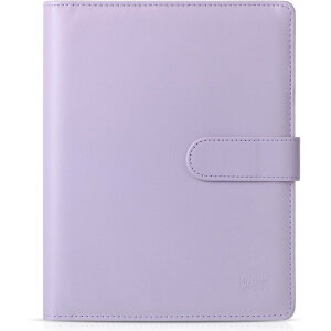 Mr.�y�� ���U�[�����O�o�C���_�[ 6�����O A5 �p�[�v�� Mr. Pen Planner Binder 6 Ring, Leather Ring Binder, Refillable Notebook Binder (A5, Purple)�y�����񂹏��i�z�y���킹�Ĕ��������z