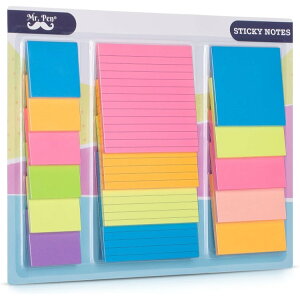 Mr.�y�� �tⳃA�\�[�g�Z�b�g �u���C�g�J���[ Mr. Pen- Sticky Notes Set, Assorted Sizes, 15 Pc, Bright Colors�y�����񂹏��i�z�y���킹�Ĕ��������z
