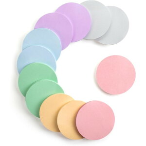 Mr.�y�� �ی^�t� 12�Z�b�g 720�� �������f�B�J���[ Mr. Pen- Round Sticky Notes, 12 Pads, 720 Sheets, Morandi Color, 2.8 x 2.8�y�����񂹏��i�z�y���킹�Ĕ��������z