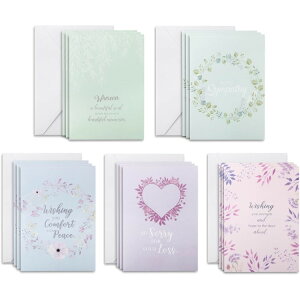 Mr.�y�� �����t���O���[�e�B���O�J�[�h �V���p�V�[�J�[�h �A�\�[�g 15�� Mr. Pen Sympathy Cards Assortment, 15 Count, 7 x 10 Inches�y�����񂹏��i�z�y���킹�Ĕ��������z