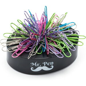 Mr.�y�� �}�O�l�b�g�x�[�X���N���b�v100�Z�b�g �A�\�[�g�J���[ Mr Pen- Magnetic Desk Toy with Colored and Silver Paper Clips (100 Pieces)�y�����񂹏��i�z�y���킹�Ĕ��������z