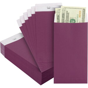 �~�X�^�[�y�� ���� 100������ ���F �p�[�v�� Mr. Pen- Money Envelopes for Cash, 100 Pack, 6.5 x 3.5 purple�y�����񂹏��i�z�y���킹�Ĕ��������z