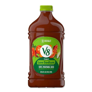 V8 ��i�g���E�� �I���W�i�� 100% ��؃W���[�X 1.89���b�g�� (��1892ml 64fl oz) V8 Low Sodium Original 100% Vegetable Juice, ��1892ml 64fl oz Bottle �y�����񂹏��i�z�y���킹�Ĕ��������z