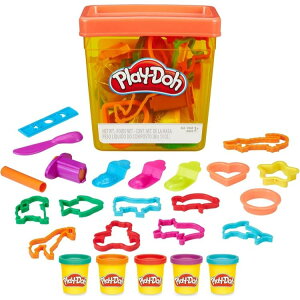 �v���C�h�[ �L�t�@���^�u�Z�b�g �A�N�Z�T���[ 19���� Play-Doh Fun Tub Set, 19 Accessories & Reusable Storage Container�y�����񂹏��i�z�y���킹�Ĕ��������z