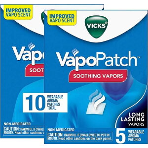 ���B�b�N�X ���@�|�p�b�` �A���}�p�b�` ��l�� 6 �Έȏ�̎q���p 5 ���� (2 �p�b�N)Vicks VapoPatch, Wearable Mess-Free Aroma Patch 2pack �y�����񂹏��i�z�y���킹�Ĕ��������z