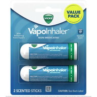ヴィックス ヴァポ インヘイラー Inhaler 爽やかな Vicks 蒸気入り、メントールの香り 香り付きスティッ…