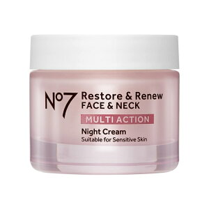 No7 ���X�g�A�����j���[ �}���`�A�N�V���� �t�F�C�X���l�b�N �i�C�g�N���[�� 50ml No7 Restore & Renew Multi Action Face & Neck Night Cream�y�����񂹏��i�z�y���킹�Ĕ��������z