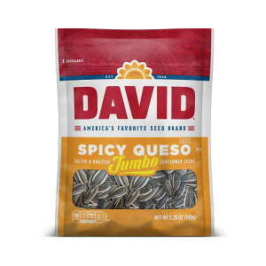 �f�C�r�b�h �X�p�C�V�[�P�\ ���[�X�g �W�����{ �Ђ܂��̎� 149g(5.25 oz) 12 �p�b�N DAVID Seeds Spicy Queso Flavored Salted and Roasted Sunflower Seeds, 5.25 OZ Bags, 12 Pack �y�����񂹏��i�z�y���킹�Ĕ�������