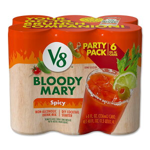 V8 �u���b�f�B �}���[ �X�p�C�V�[ �~�b�N�X Bloody Mary Spicy Mix, ��236ml 8fl oz Can (Pack of 6) �y�����񂹏��i�z�y���킹�Ĕ��������z