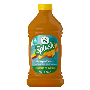 V8 �X�v���b�V�� �}���S�[�s�[�` �t���[�o�[ �W���[�X���� Splash Mango Peach Flavored Juice Beverage, ��1892ml 64fl oz Bottle �y�����񂹏��i�z�y���킹�Ĕ��������z