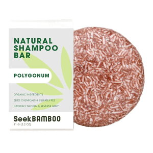 �V�[�N�o���u�[ ���C�X�V�����v�[�o�[ �U�N�� 91g Seek Bamboo - Natural Shampoo Bar Polygonum 3.2oz �y�����񂹏��i�z�y���킹�Ĕ��������z