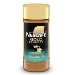 �l�X�J�t�F �S�[���h �G�X�v���b�\ �o�j���t���[�o�[ �C���X�^���g�R�[�q�[ 95g Nescafe Gold Espresso Vanilla Flavored Instant Coffee 3.35 oz �y�����񂹏��i�z