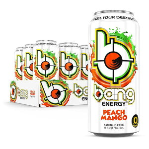 �o���O�G�i�W�[ �s�[�`�}���S�[ �V���K�[�t���[ �G�i�W�[�h�����N 473ml 12�{ Bang Energy Peach Mango Sugar-Free Energy Drink 16-Ounce Pack of 12 �y�����񂹏��i�z